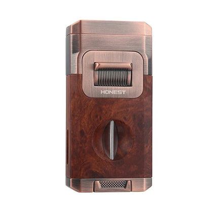 Briquet jet flame tout-en-un Lighteme avec outil de coupe intégré V cut