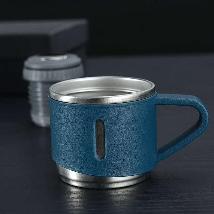 Lighteme Edelstahl-Vakuum-Thermo-Reiseflasche und Becher-Set
