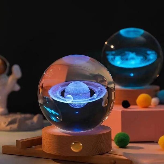 Globe de cristal lumineux 3D Lighteme - une veilleuse pas comme les autres !