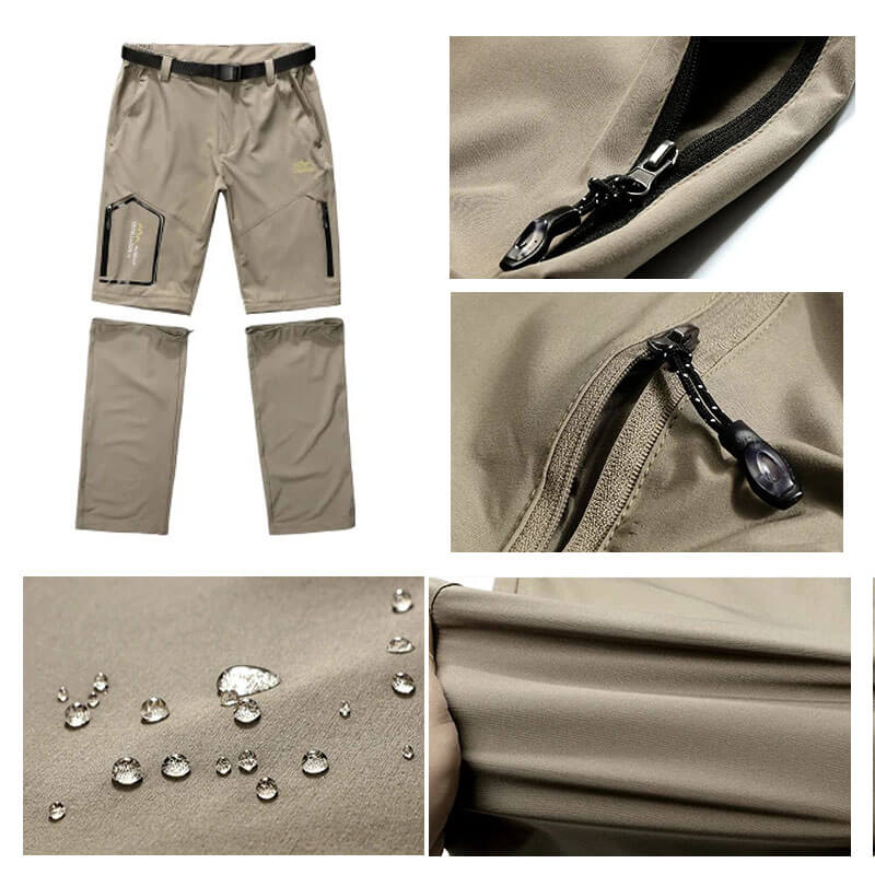 Lighteme Outdoor Quick Dry Pants &amp; Shorts – Stretch-Wanderhose mit zwei abnehmbaren Abschnitten