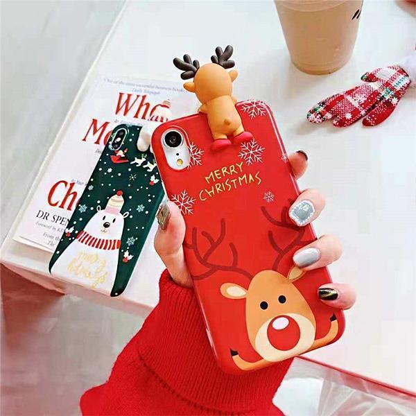 Lighteme Couple's Christmas - Theme Protection Case for iPhone (2 Pcs)