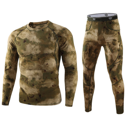 Ensemble de sous-vêtements thermiques tactiques camouflage pour hommes Lighteme