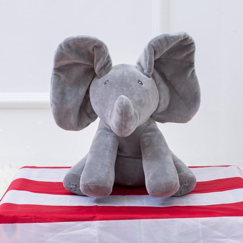 Lighteme Peek-a-Boo Animated Talking & Singing Elephant Plush Toy