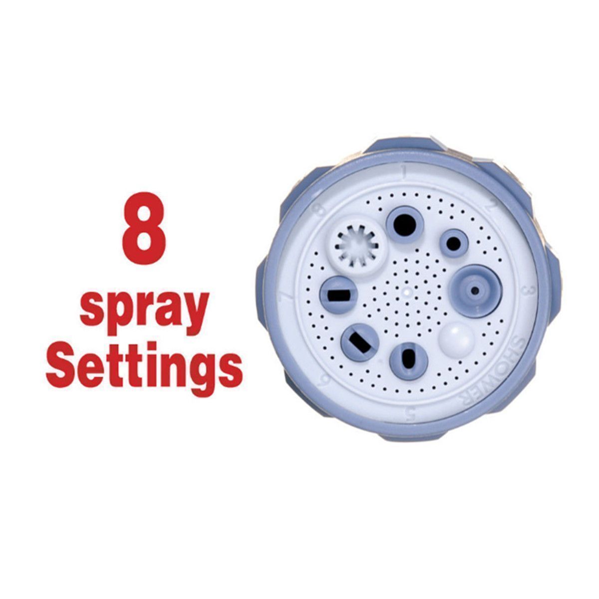 Lighteme 8 Nozzle Spray Watering Gun