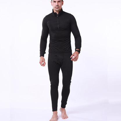 Ensemble de sous-vêtements de sport tactiques en polaire chaude pour hommes Lighteme