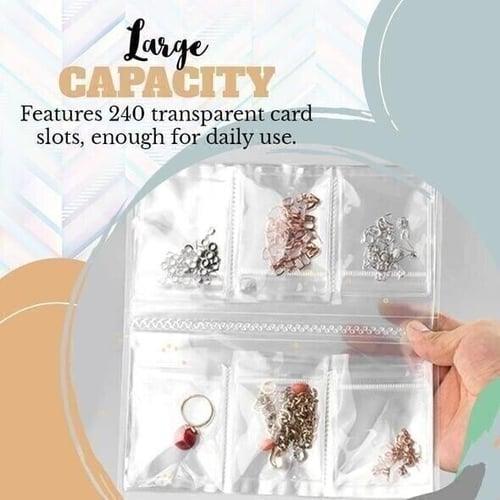 Lighteme Transparentes Schmuckaufbewahrungsbuch