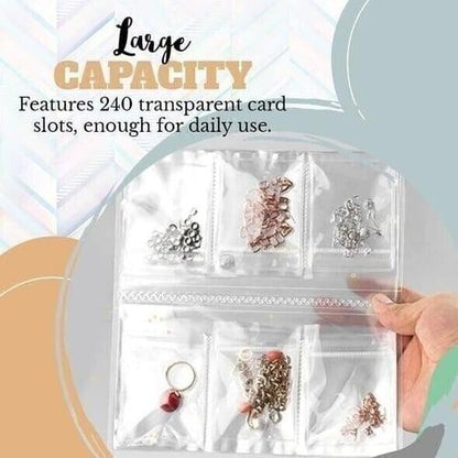 Lighteme Transparentes Schmuckaufbewahrungsbuch