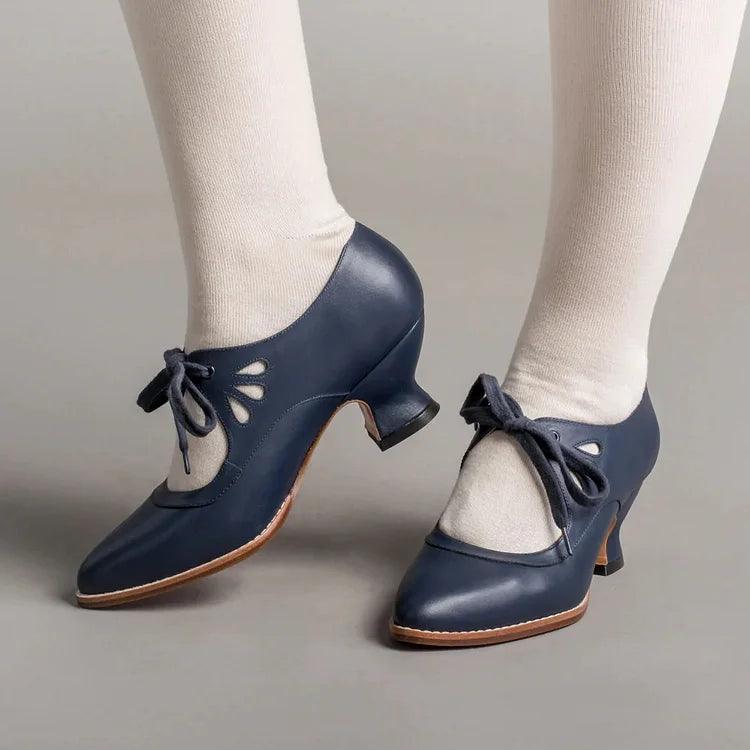 Orthopädische Schuhe mit hohem Absatz aus Leder von Lighteme für Damen