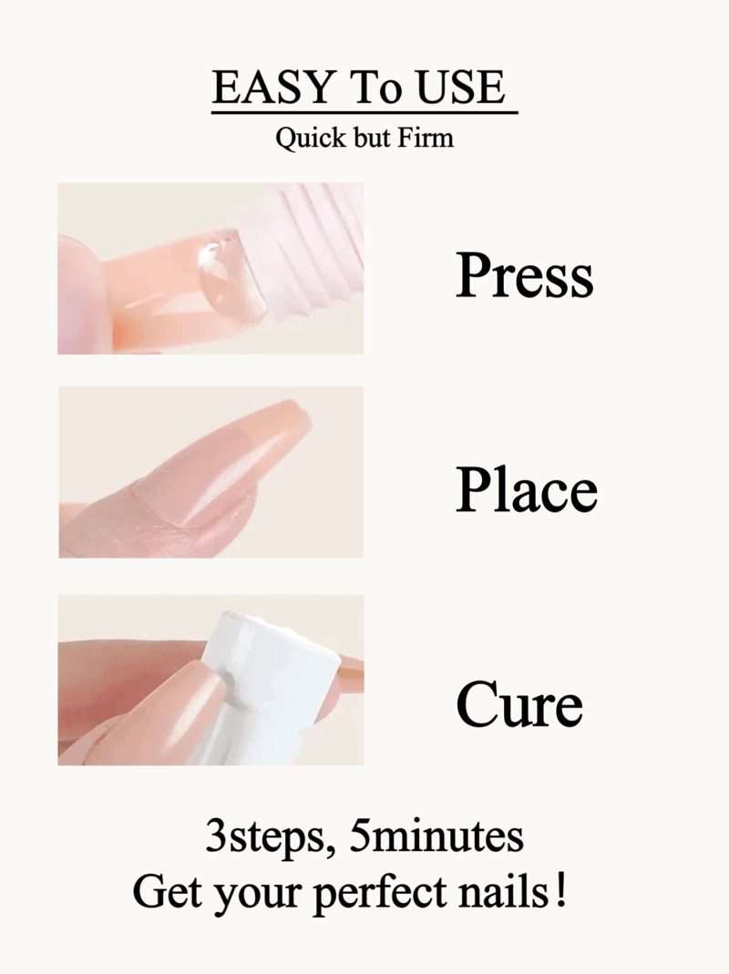 Lighteme Magic Solid Nagelkleber-Set für Press-On-Nägel