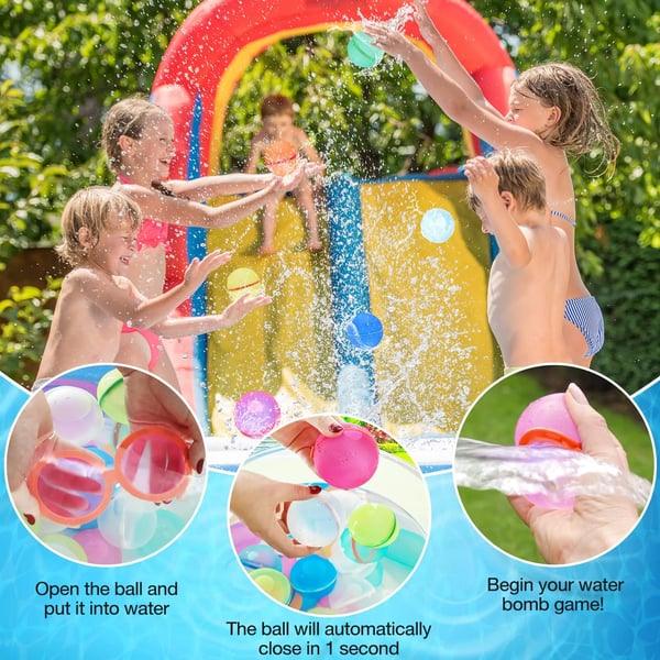 Lighteme Wiederverwendbare, selbstdichtende Wasserbombenballons, 6er-Set