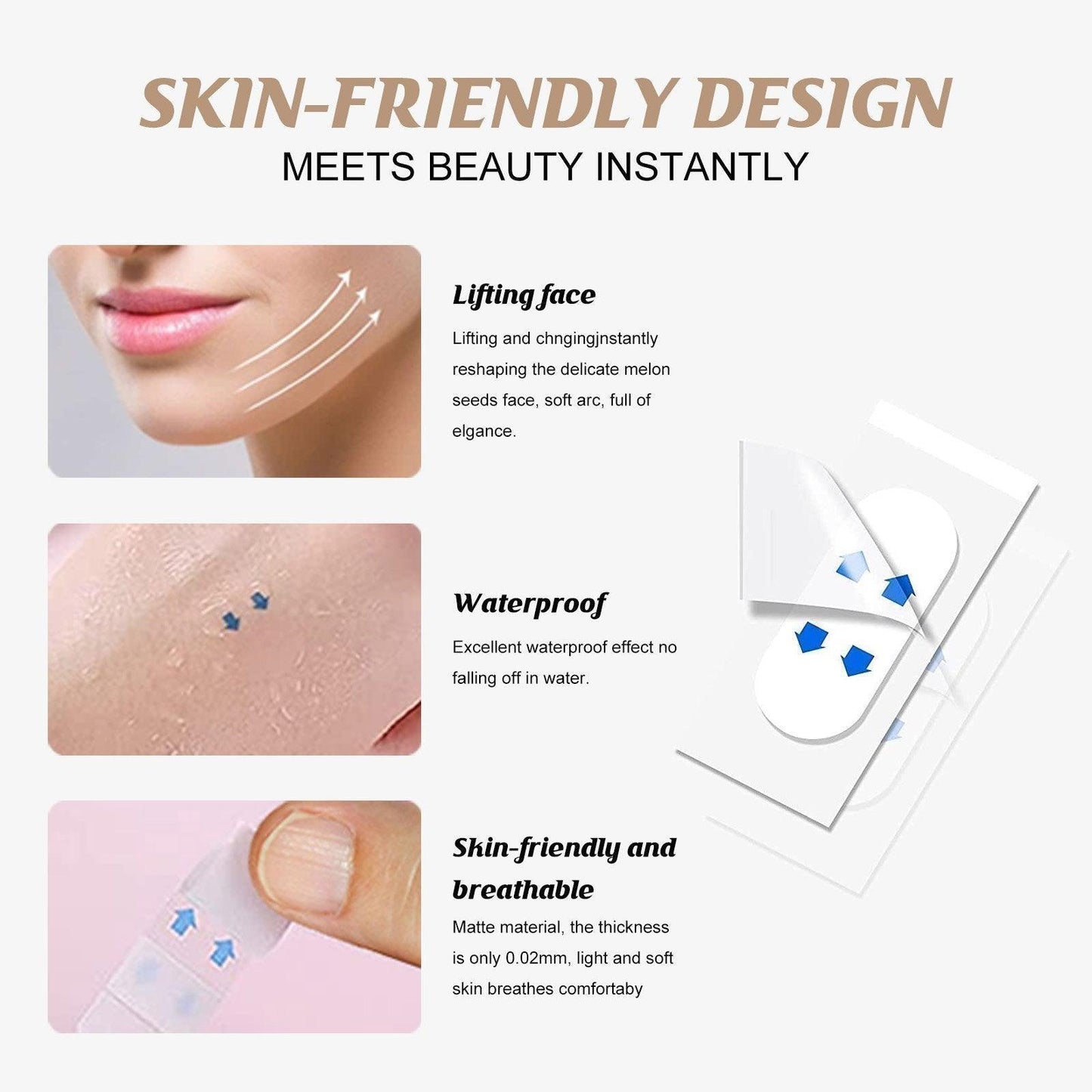 Lighteme INVISIBLE FACE LIFT TAPE – Unsichtbares Facelift für den ultimativen Beauty-Hack 