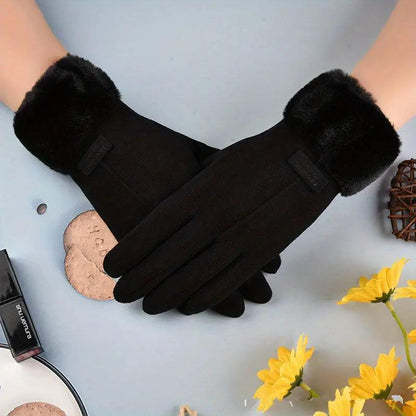 Leichte Samthandschuhe mit Verdickung