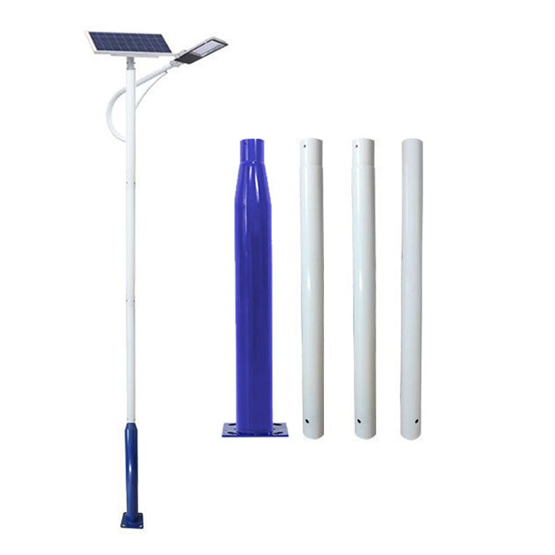 Lampadaire Lighteme de 6 m (20 pi) de qualité commerciale pour rue, stationnement et drapeau, aluminium + cage, paquet de 1