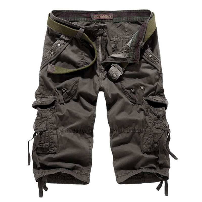 Lighteme Herren Multi Pocket Stilvolle Cargo Shorts, Wandershorts
