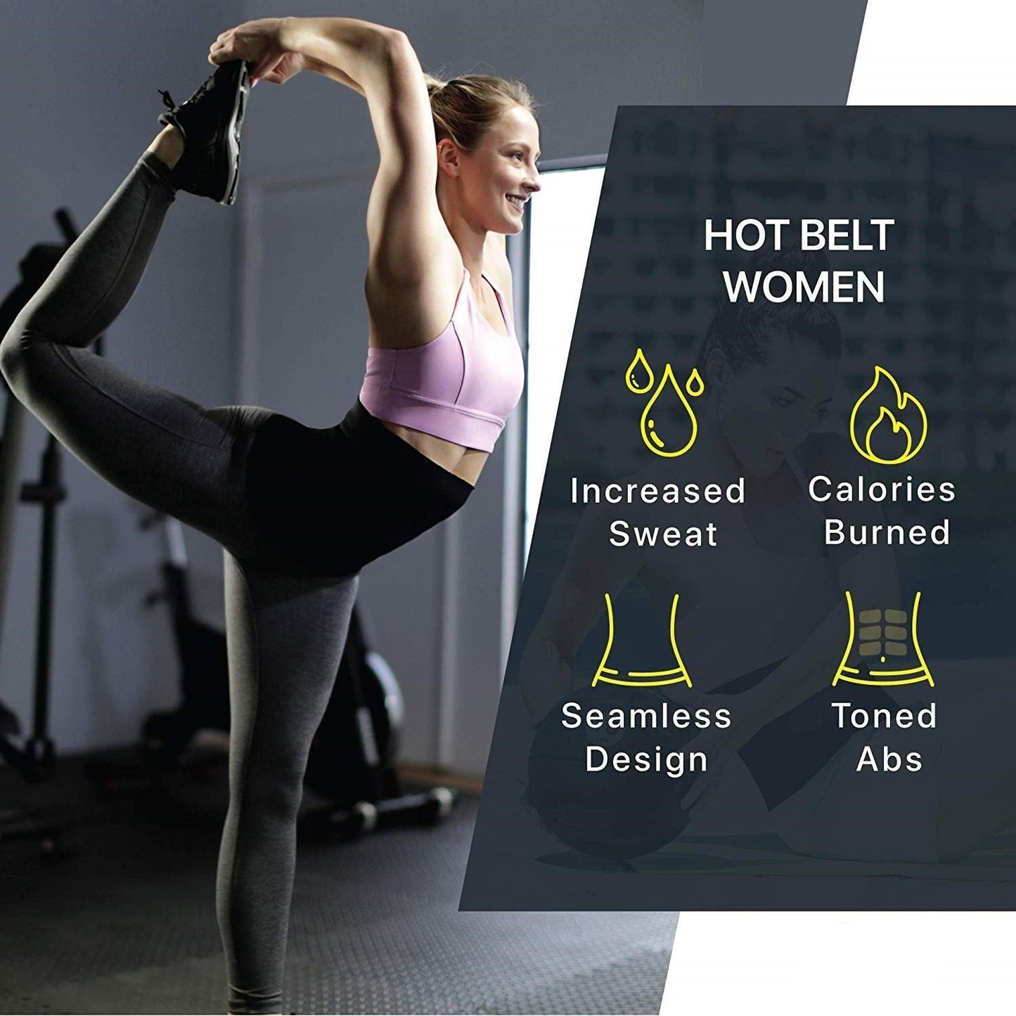Ceinture amincissante Lighteme - Ceinture de sudation pour perdre du poids ! 