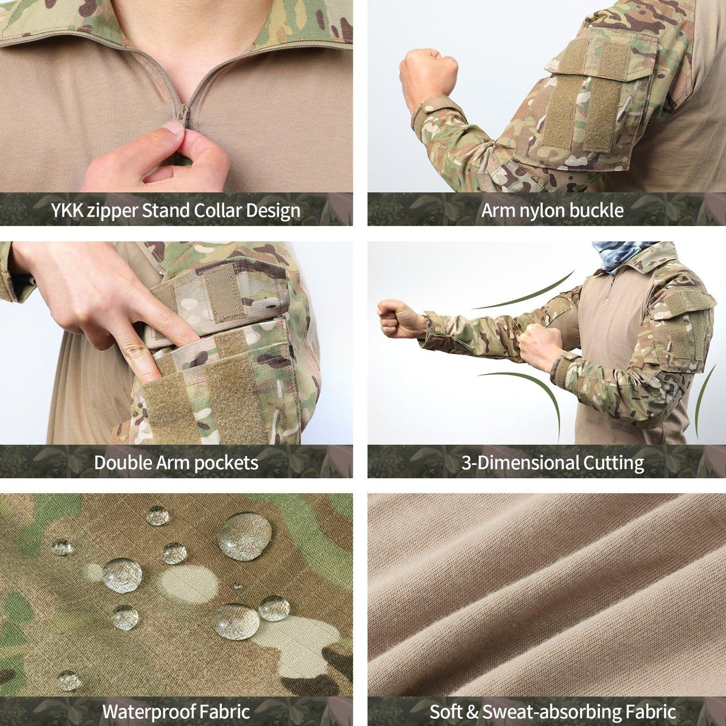 Lighteme Herren G3 Assault Frog Suit und BDU Multicam Camo Taktische Herrenuniform