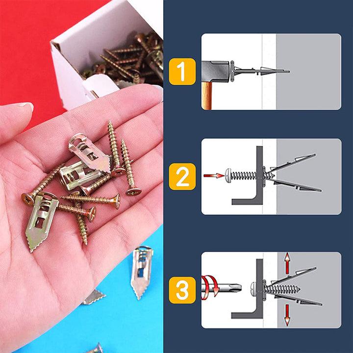 Lighteme Screwdrill | Set mit 20 selbstbohrenden Dübeln mit Schrauben