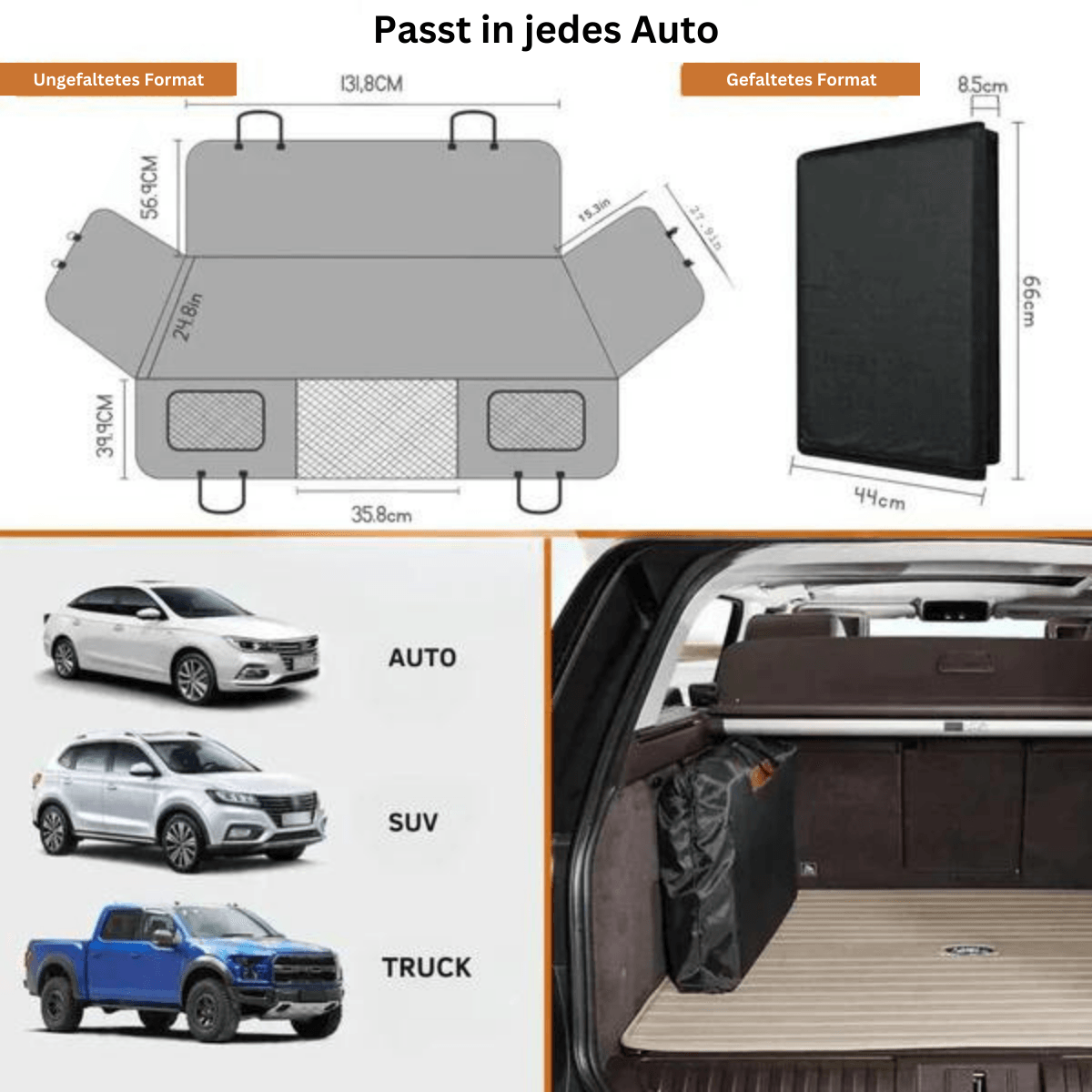 Lighteme Pet Cruiser protège votre voiture des poils et de la saleté