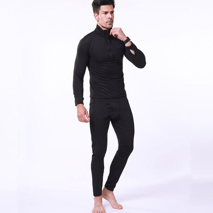 Ensemble de sous-vêtements de sport tactiques en polaire chaude pour hommes Lighteme