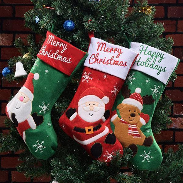Sacs cadeaux bas de Noël Lighteme (4 pièces)