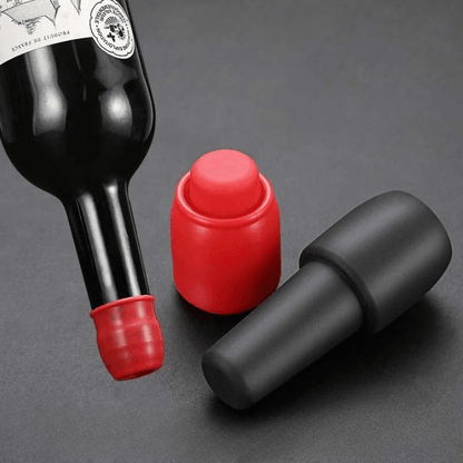 Bouchons de bouteille de vin et de champagne en silicone Lighteme | Lot de 10 pièces