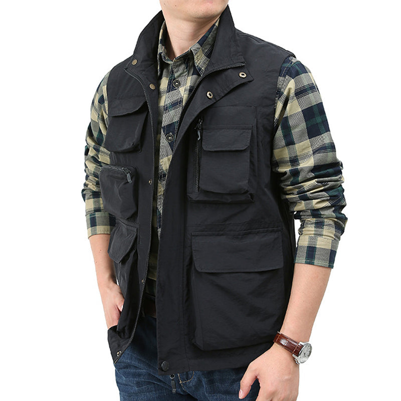 Gilet cargo utilitaire classique Lighteme pour homme