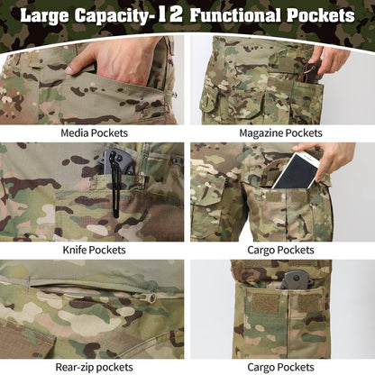 Lighteme Herren G3 Assault Frog Suit und BDU Multicam Camo Taktische Herrenuniform