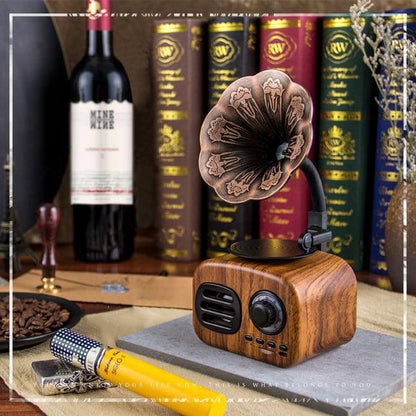 Lighteme Retro-Phonograph-Bluetooth-Lautsprecher