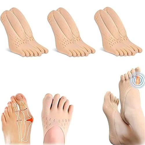 Chaussettes respirantes ultra-fines à cinq orteils Lighteme | Lot de 5 paires