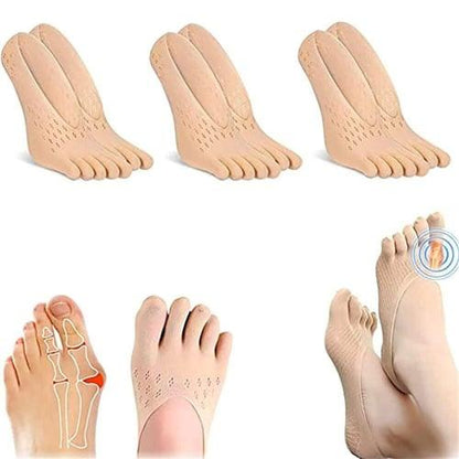 Chaussettes respirantes ultra-fines à cinq orteils Lighteme | Lot de 5 paires