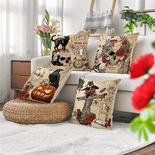 Collection de taies d'oreiller pour canapé Lighteme Halloween dans les tailles 40/45/50/60 cm