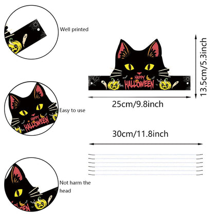 Ensemble de 6 chapeaux ou bandeaux en papier pour Halloween Lighteme