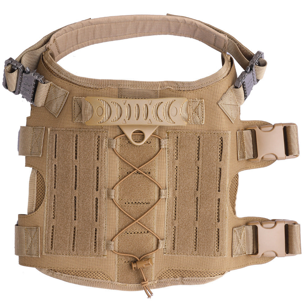Harnais tactique en nylon pour chien Lighteme - Harnais de dressage pour chien très résistant - Sans traction - Liquidation
