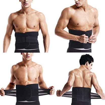 Ceinture de sudation Lighteme pour hommes - Entraîneur de taille - Brûlez la graisse du ventre !