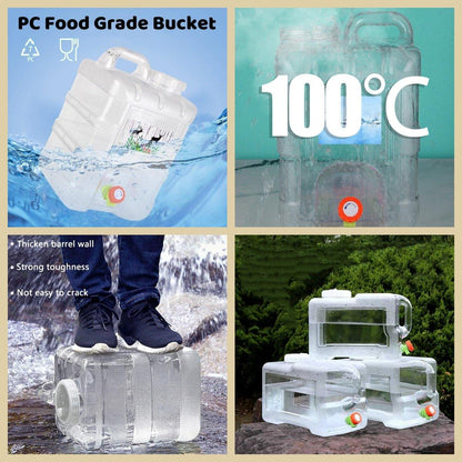 Tragbarer Outdoor-Wasserbehälter mit Wasserhahn von Lighteme