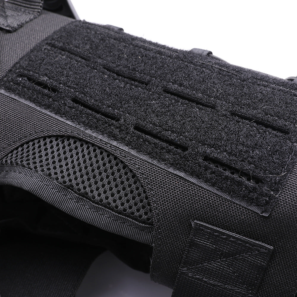 Harnais tactique en nylon pour chien Lighteme - Harnais de dressage pour chien très résistant - Sans traction - Liquidation