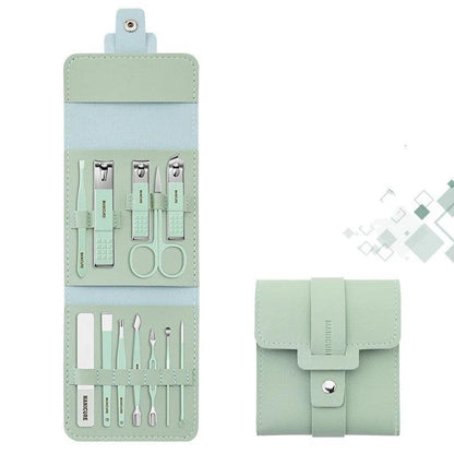 Lighteme Lot de 12 à 16 coupe-ongles en acier inoxydable avec sac pliable