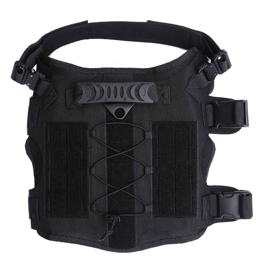 Harnais tactique en nylon pour chien Lighteme - Harnais de dressage pour chien très résistant - Sans traction - Liquidation