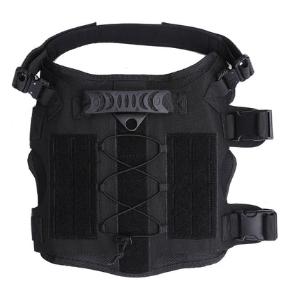 Harnais tactique en nylon pour chien Lighteme - Harnais de dressage pour chien très résistant - Sans traction - Liquidation