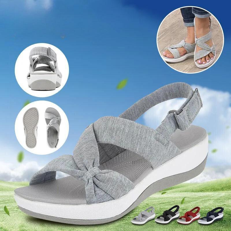 Lighteme Damen-Sandalen, Fußgewölbeunterstützung und Schmerzlinderung 