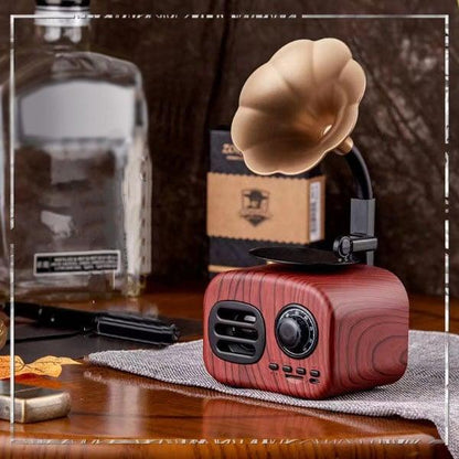 Lighteme Retro-Phonograph-Bluetooth-Lautsprecher