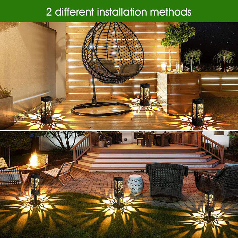 Lighteme 10-Lumen-Solar-Pollerleuchte mit Baum-Design, LED, 2er-Pack