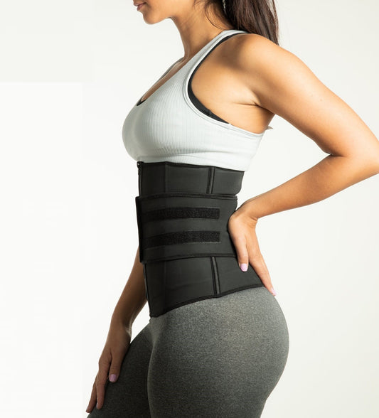 Ceinture de sport zippée Lighteme Luxe avec sangles de compression Velcro