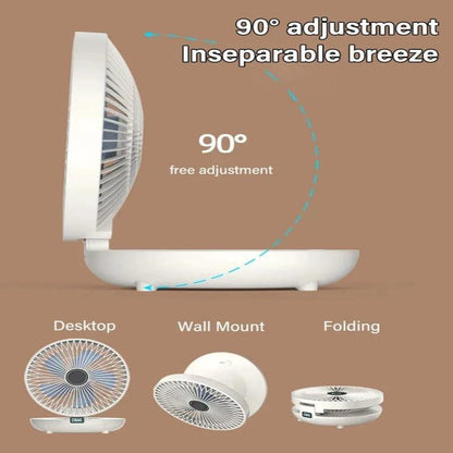 Lighteme Haushaltsventilator mit doppeltem Verwendungszweck und LED-Licht