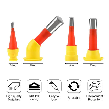 Ensemble d'outils de buse en caoutchouc intégrée universelle Lighteme