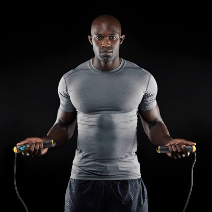 Lighteme Springseil in Form eines Springseils – verstellbares digitales Zählseil und Vibrationserinnerung für Fitness, Training, Workout, Fitnessstudio