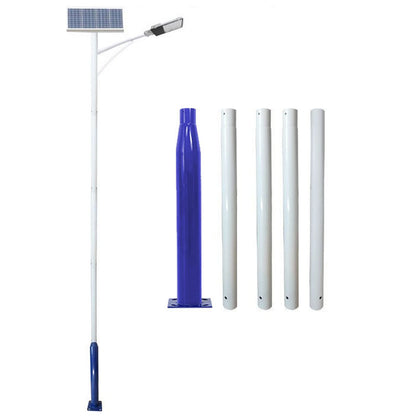 Lampadaire Lighteme de 6 m (20 pi) de qualité commerciale pour rue, stationnement et drapeau, aluminium + cage, paquet de 1
