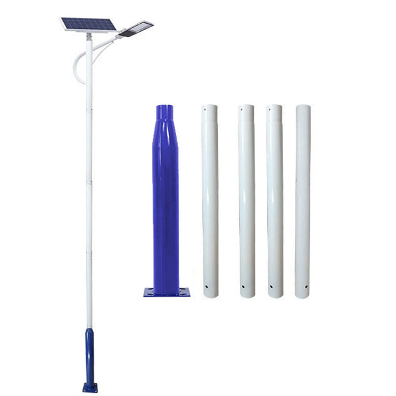 Lampadaire Lighteme de 6 m (20 pi) de qualité commerciale pour rue, stationnement et drapeau, aluminium + cage, paquet de 1