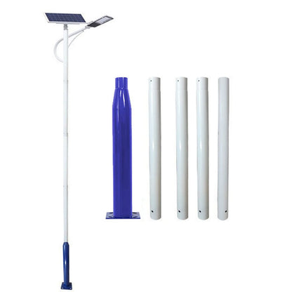 Lampadaire Lighteme de 6 m (20 pi) de qualité commerciale pour rue, stationnement et drapeau, aluminium + cage, paquet de 1