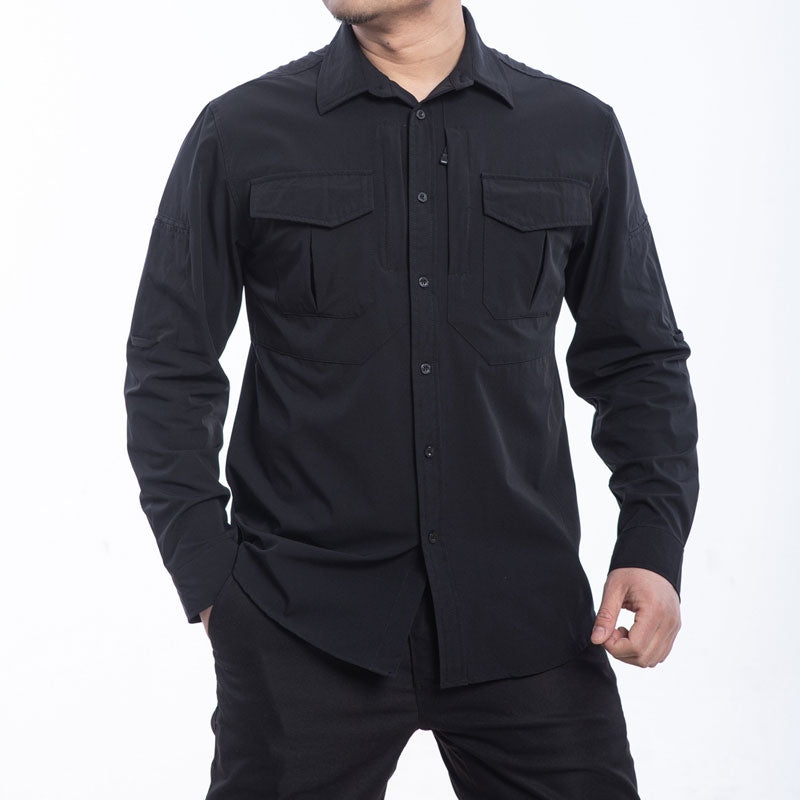 Lighteme Tactical Herren Langarmhemd, Stretchstoff, warme Jacke für den Winter